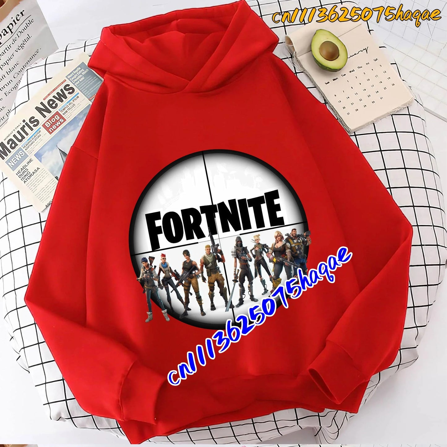 Fortnite Game Printed Children's Hoodies Cartoon Comfortable Suit Loose Long Sleeve Tops Autumn Winter Clothes