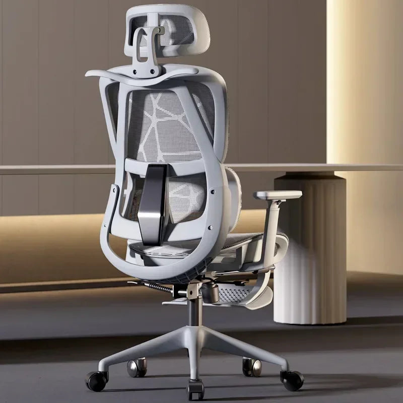 Gaming Chair Office Desk Ergonomic Computer Adjustable Armrests 3D Headrest Chair Lift Chair Back Can Tilt Back with Foot Pedals