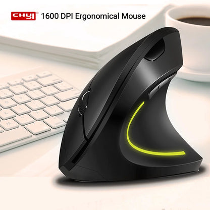 NEW Wireless Vertical Mouse 2.4GHz DPI Adjustable Optical Wrist-care Mice Backlight Gaming Mice For Laptop Tablet Mac iPad