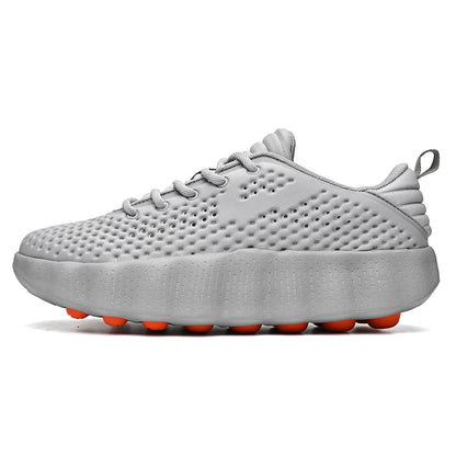 Men's Comfortable Casual Sneakers with Foot Sensing Massage Technology Women's Sports Breathable Lightweight Training Shoes
