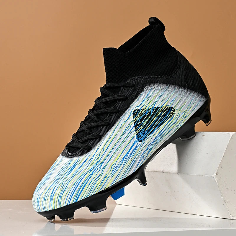 Nouvelles chaussures de football professionnelles pour hommes, chaussures de football antidérapantes, unisexes, respirantes, chaussures de futsal, nouvelles chaussures à crampons, livraison directe, ultralégères