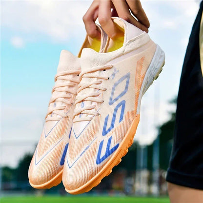 Nouvelles chaussures de football pour hommes, chaussures de match en extérieur, baskets de soccer, chaussures montantes de haute qualité, crampons antidérapants pour futsal et terrain synthétique, meilleures ventes