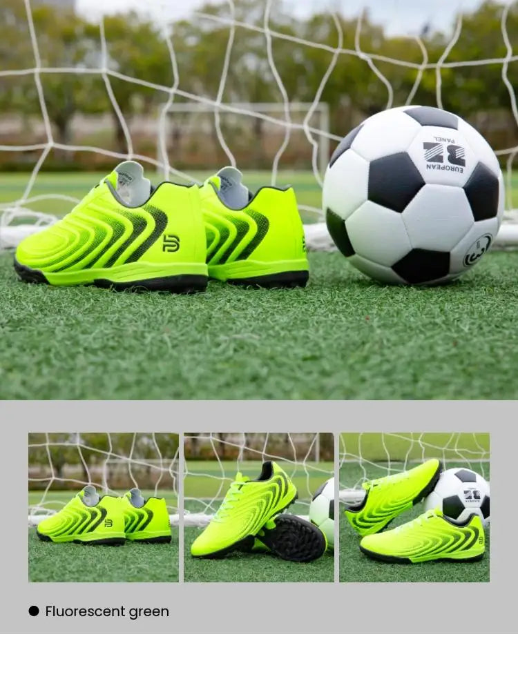 Baasploa Men Football Shoes Brand Comfort Lightweight Turf Training Soccer Shoes Professional Male Soft Sneakers Non-Slip