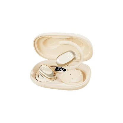 Casque sans fil Bluetooth supra-auriculaire à conception ouverte, rotatif, avec suppression du bruit et micro intégré – Écouteurs Premium