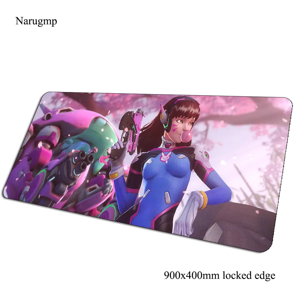 overwatch mouse pad Birthday Computer mat 900x400x3mm gaming mousepad large present padmouse keyboard games pc gamer desk