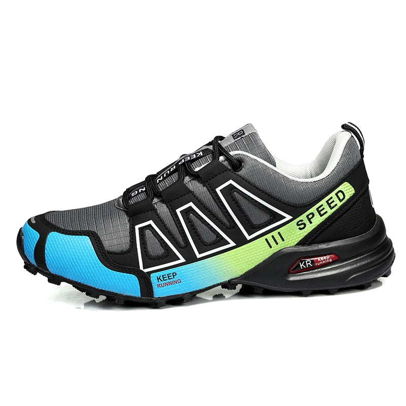 Zapatillas de senderismo para hombre, de exterior, con suela de goma antideslizante, tácticas de entrenamiento, ligeras y cómodas para senderismo, viajes y deporte