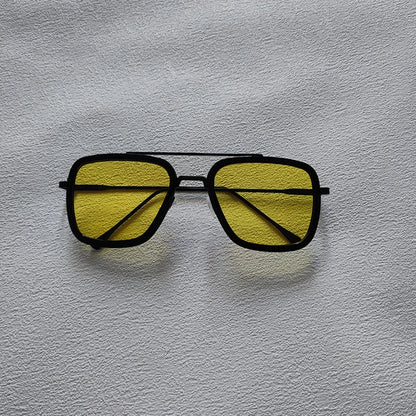 2024 New Square Men Sunglasses Fashion Metal Steampunk Sun Glasses For Women Trendy Outdoor Shades Eyewear Unisex Accessory