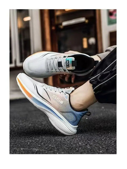 Chaussures en maille respirante pour hommes, baskets légères et décontractées, antidérapantes, semelle souple, chaussures de course pour printemps et été