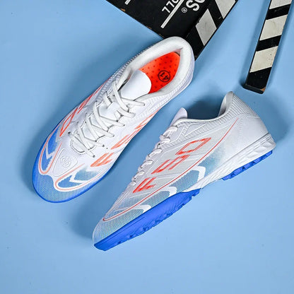 Chaussures de football FG/TF populaires, crampons de football unisexes à tige basse, baskets de football pour terrain, crampons d'entraînement rapides, crampons antidérapants à pointes longues