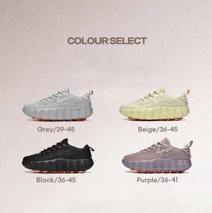 Men's Comfortable Casual Sneakers with Foot Sensing Massage Technology Women's Sports Breathable Lightweight Training Shoes