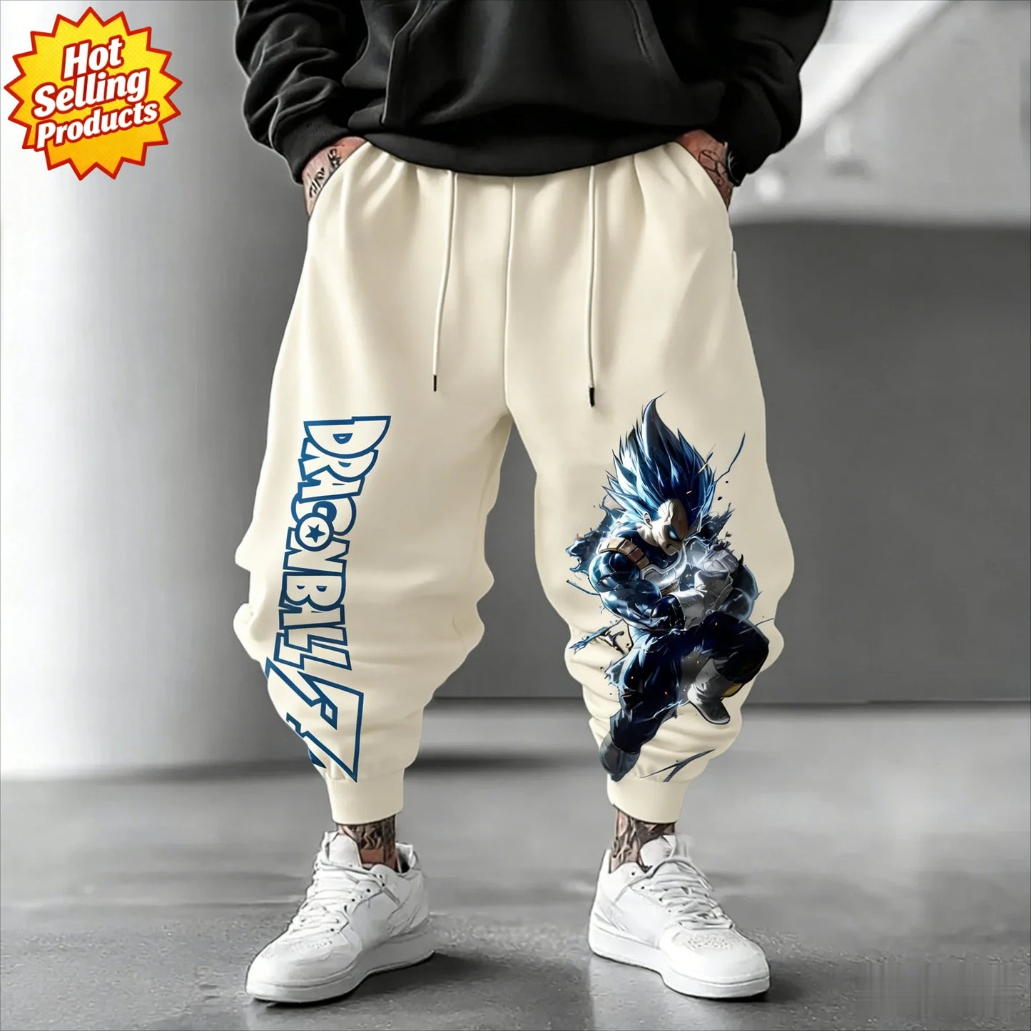 2026 Dragon Ball Vegeta Multi-color Leg Trousers Men's Women's Retro Trend Versatile Sports Jogging Fitness Outdoor Sports Wear