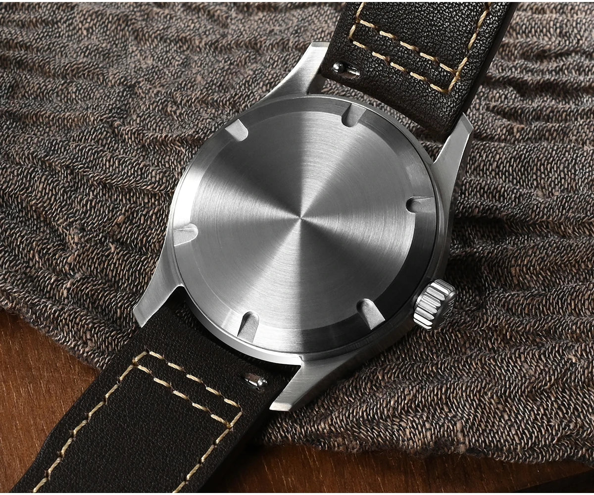 San Martin Men Pilot Watch 37mm Miyota 8215 Fashion Simple Style Military Automatic Mechanical Watches 100m Waterproof BGW-9