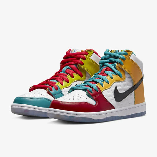 Nike Authentic Unisex Contrast Anti-Slip High-Top Skate Shoes DH7778-100