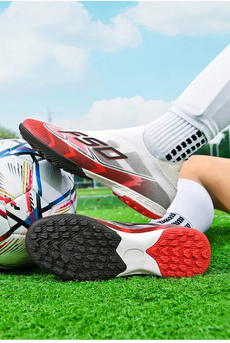 Chaussures de Football originales professionnelles pour hommes, confortables, de haute qualité, bottes de Football rapides pour entraînement, chaussures de Football ultralégères