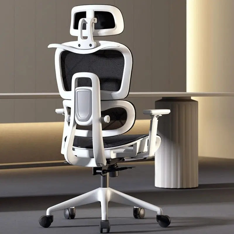 Breathable Ergonomic Office Computer Chair Reclining Gaming Chair  Comfort Lumbar Support  Long Sitting Adjustable Swivel Design