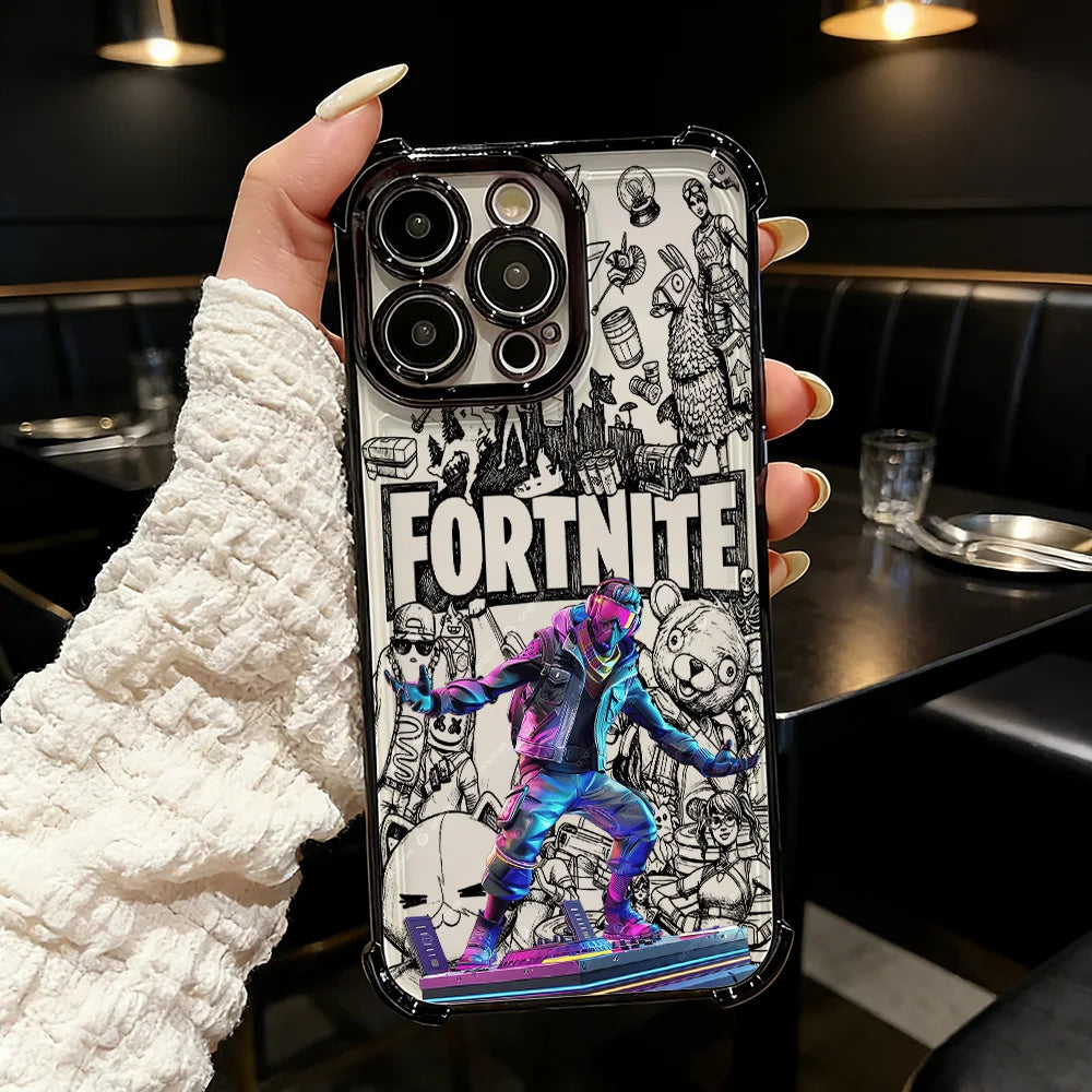 Popular Game FortniteS Plating Phone Case For Samsung A37 A57 A07 A36 A16 A35 A55 A25 A26 A05s A15 A54 A34 A24 A14 A05 A04 4G 5G