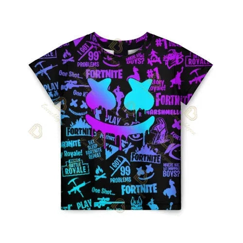 T-shirt 3D Red Jade Fortnite Anime Battle Royale per uomo, donna e bambini - T-shirt Pelly, regalo di compleanno per ragazze e ragazzi