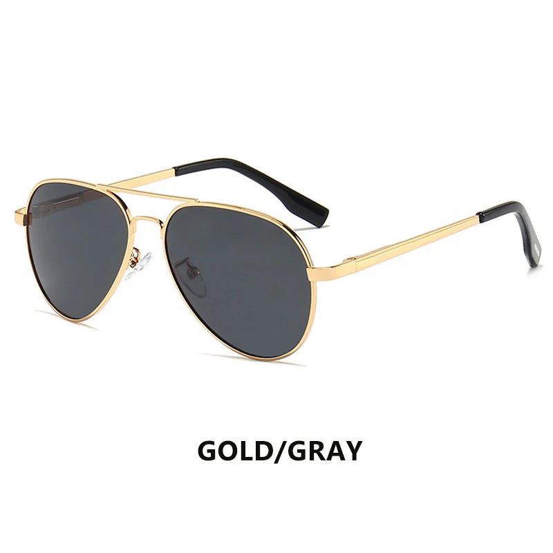 LIOUMO Hochwertige Piloten-Sonnenbrille für Herren, polarisierte Autofahrerbrille für Damen, modische Pilotenbrille, blendfreie Sonnenbrille für Herren