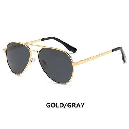 LIOUMO Hochwertige Piloten-Sonnenbrille für Herren, polarisierte Autofahrerbrille für Damen, modische Pilotenbrille, blendfreie Sonnenbrille für Herren