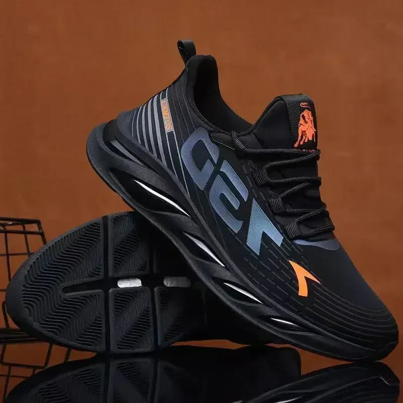 New Summer Mens Breathable Mesh Running Shoes Lightweight Sports Sneakers Trendy Brand