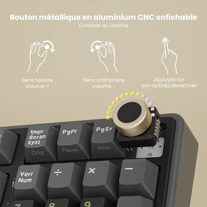 RK ROYAL KLUDGE R98Pro Gasket Wired Mechanical Keyboard 98 Keys RGB Hot-swappable Pluggable Button Gamer Keyboard PBT Keycaps