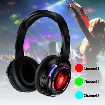 Silent Disco Wireless Headphones and RF LED LOGO Headset For DJ Music Pary Club Headphones only