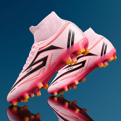 Unisex AG/FG Soccer Cleats, breathable, non-slip, lightweight, durable, for grass training & matches, multi-color available.