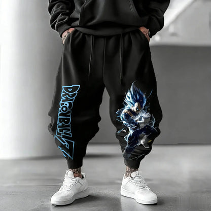 2026 Dragon Ball Vegeta Multi-color Leg Trousers Men's Women's Retro Trend Versatile Sports Jogging Fitness Outdoor Sports Wear