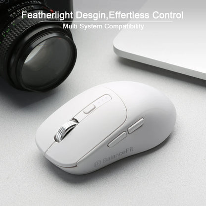 Wireless Mouse Bluetooth Compatible 5.2 USB 2.4Ghz Mice Ergonomic Wireless Office Mouse for iPad MacBook Tablet Laptop Computer