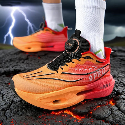 Unisex Performance Carbon Plate Running Shoes Wide Fit Non-Slip Breathable Racing Sports Sneakers for Men Women Workout Marathon