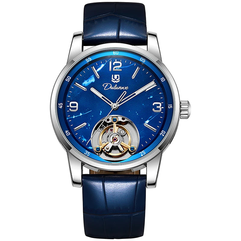 Reloj tourbillon para hombre, deportivo, automático, mecánico y resistente al agua. Reloj de pulsera de lujo de una marca de alta gama
