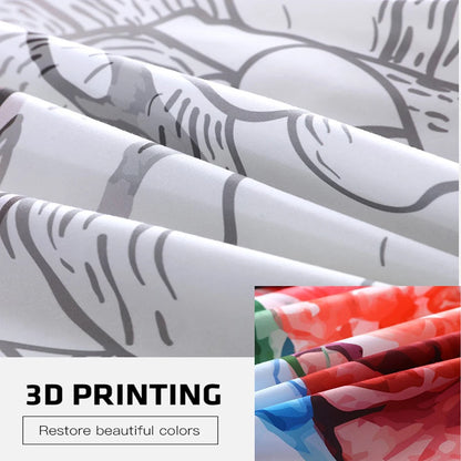 3D Wolf Bedding Set Black White Dreamcatcher Tribal Nationality Style Duvet Cover For Teens Adults Women Men Bedroom Decoration