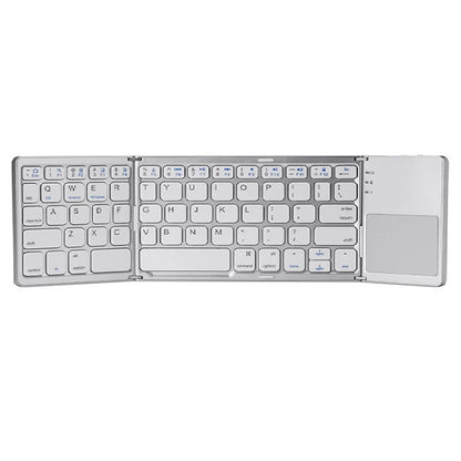 BOW Foldable Bluetooth Keyboard with Touchpad/Numberic Pad Portable Rechargeable Folding Wireless Keyboard for Tablet ipad