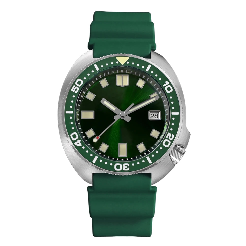 San Martin Turtle Men Diver Watch 44mm NH35 Automatic Mechanical Wristwatch Sapphire Waterproof 200m Luminous Relojes SN0047