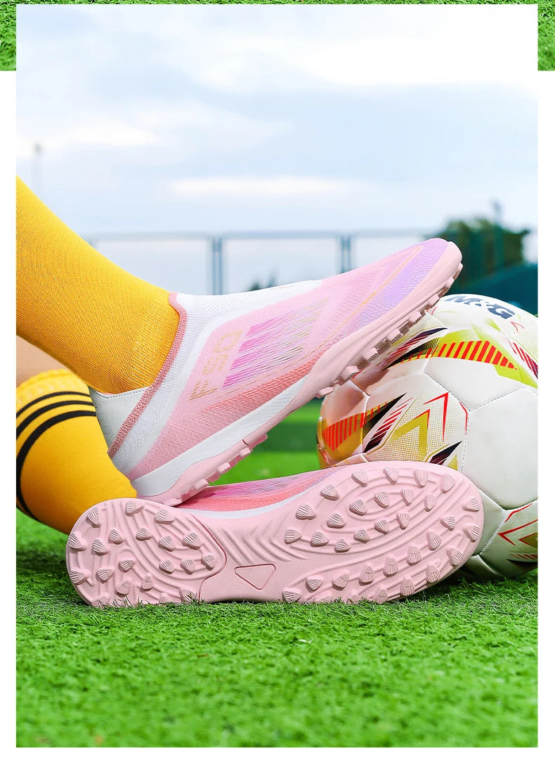 New Men's Football Boots Turf Comfortable Soccer Shoes Sport Fg Grass Cleats Futsal Non Slip Outdoor Adult Ultralight Non-Slip