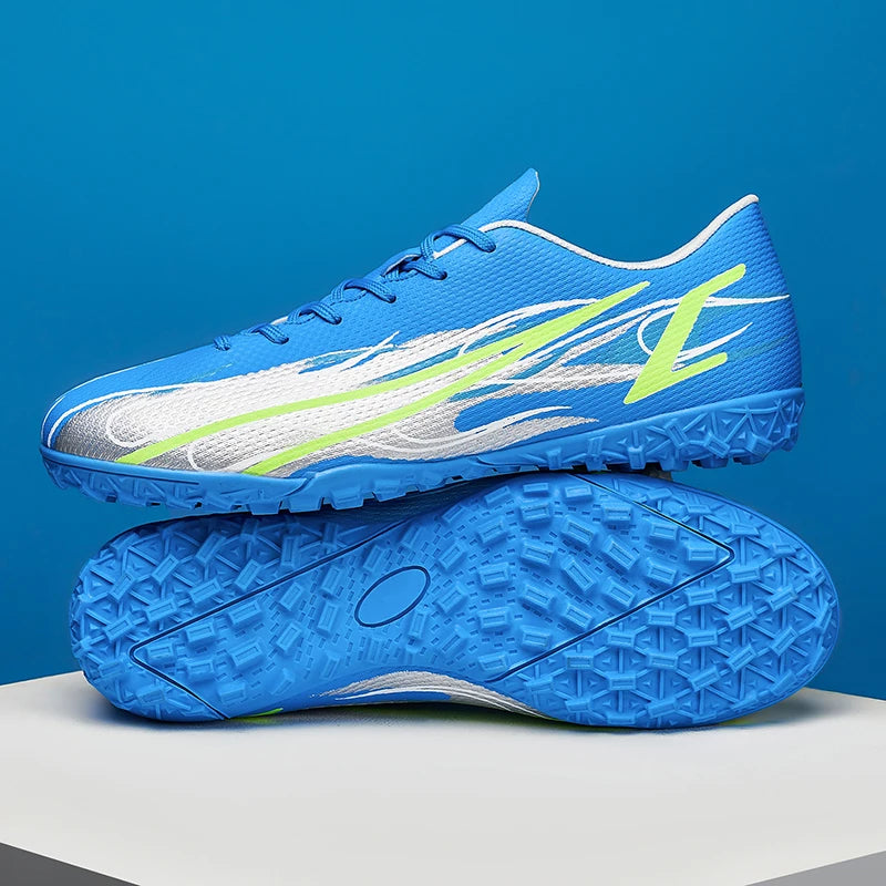 Scarpe da calcio da uomo taglie grandi 46 47 per allenamento e partite, erba sintetica TF, con tacchetti, calzature maschili internazionali