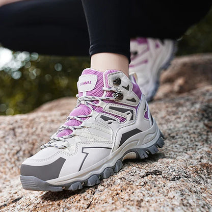 Chaussures de randonnée unisexes imperméables pour hommes et femmes, chaussures d'escalade respirantes et confortables pour l'extérieur, 2024