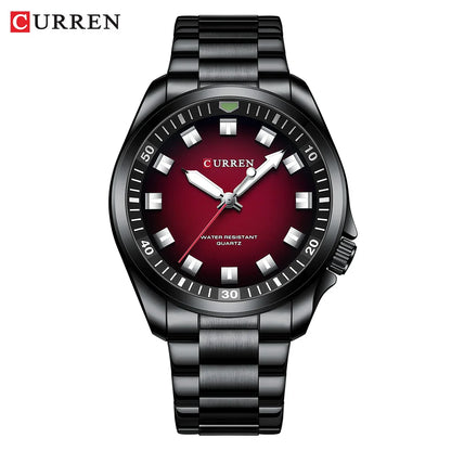 CURREN Fashion Men Watch Top Brand Luxury Waterproof Sport Mens Watches Stainless steel Automatic Date Military Wristwatch