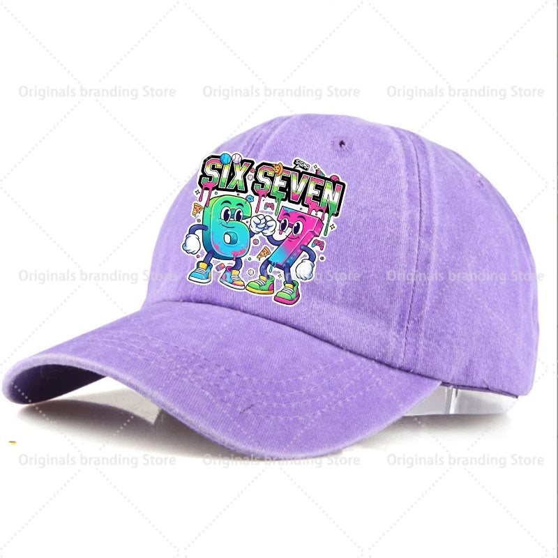 Compre um boné de basebol A Brainrot 67 para crianças, homem e mulher, chapéu de sol, novo, para adultos, desporto ao ar livre, chapéu de sol retro, acessório para a cabeça, presente, vendas em alta
