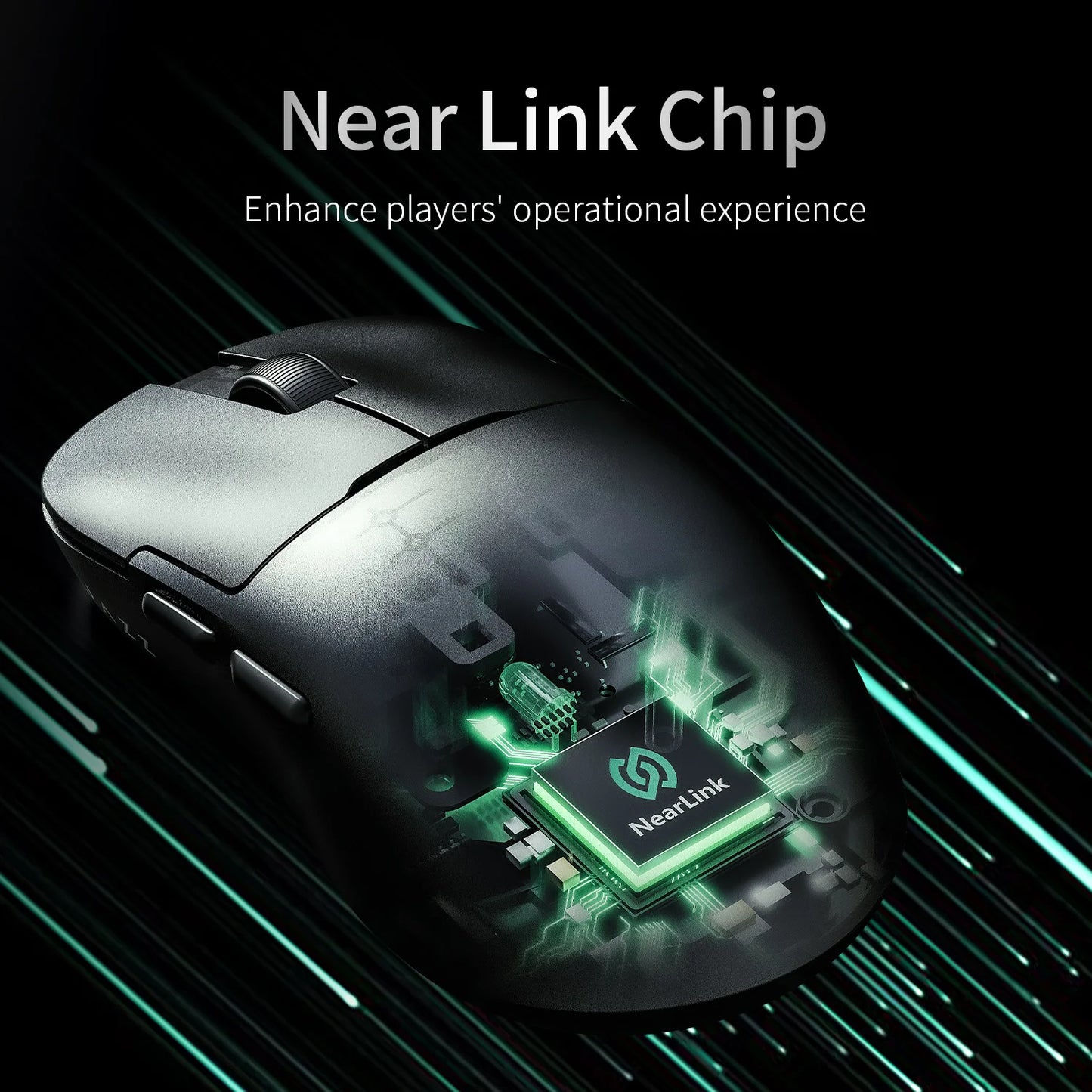 AJAZZ AJ159 NL Wireless Mouse 800mAh Compatible with Games and Office PAW3395 1K Nearlink BT Wireless Mouse Laptop GiftAJAZZ AJ1