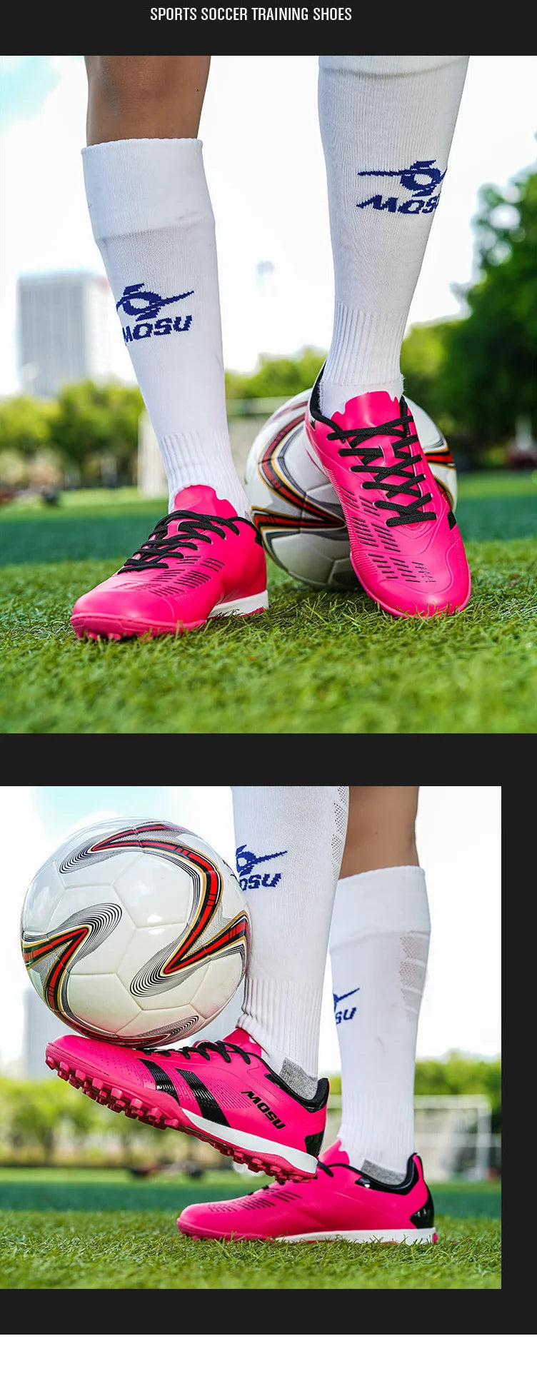 New Men's And Women's Football Shoes, Indoor And Outdoor Sports Shoes With Long Nails And Broken Nails For Football Training Mat