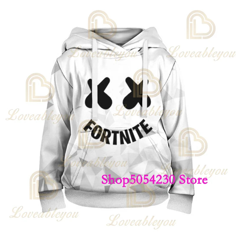 Felpa con cappuccio Fortnite con lama stampato in 3D, stile Battle Royale cartoon, per uomo e donna, felpa da eroe del gioco per adolescenti