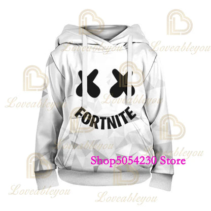 Felpa con cappuccio Fortnite con lama stampato in 3D, stile Battle Royale cartoon, per uomo e donna, felpa da eroe del gioco per adolescenti