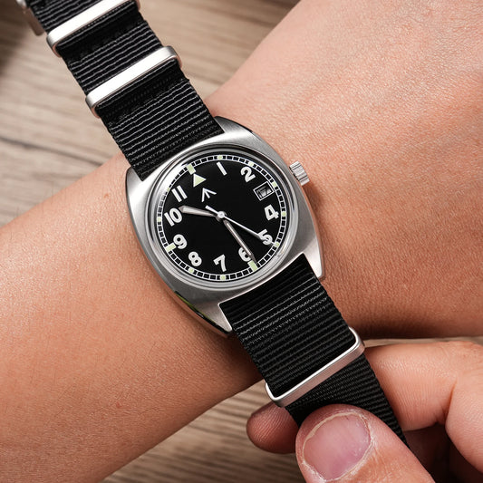 Orologio Militado ML17 con movimento al quarzo Miyota Super / GL12, orologi C3 e BGW9 con Luminova, impermeabili fino a 100 m, in acciaio inossidabile