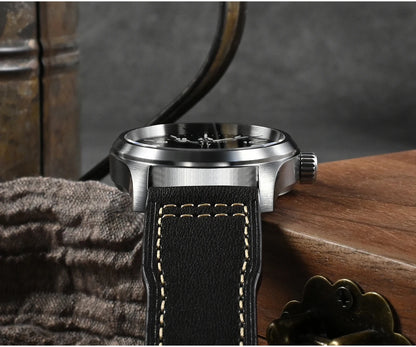 San Martin Men Pilot Watch 37mm Miyota 8215 Fashion Simple Style Military Automatic Mechanical Watches 100m Waterproof BGW-9
