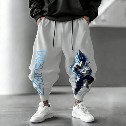 2026 Dragon Ball Vegeta Multi-color Leg Trousers Men's Women's Retro Trend Versatile Sports Jogging Fitness Outdoor Sports Wear