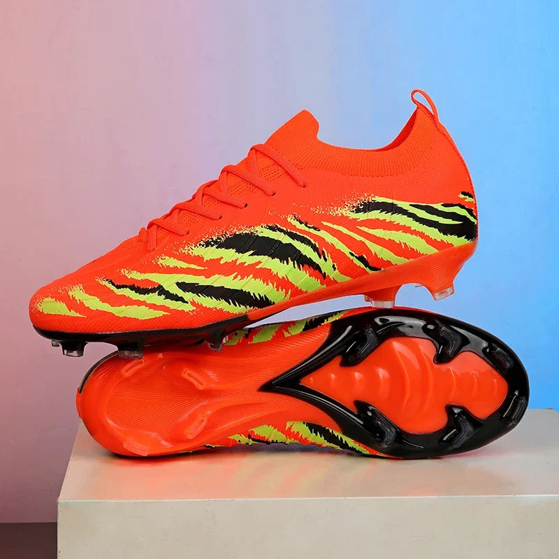 Nuevos zapatos de fútbol unisex para hombre, tacos de fútbol para adultos, ultraligeros, para exterior, deportivos, antideslizantes, cómodos, para césped, de alta calidad