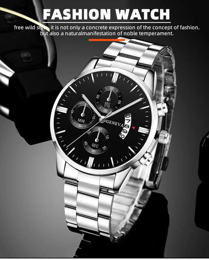 Mode Herrenuhr Luxus-Kalender-Quarz-Armbanduhr Business-Uhren Herrenuhr Herrenarmband