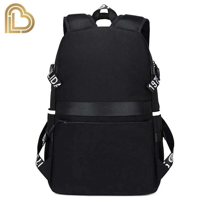 Ultima Knight F-Fortnited Battle Royale Backpack with USB Charging Anime Figures Study Stationery Compartment for Students