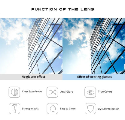VCKA Myopia Sunglasses Square Prescription -0.5 To -6.0 Women Men Polarized Colorful Lens Sports Nearsighted Astigmatism Eywear